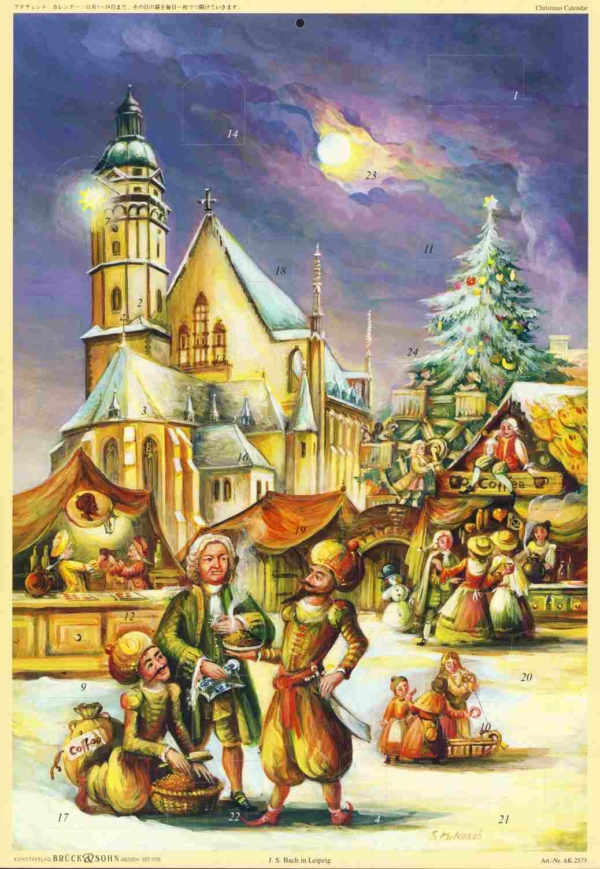 Adventskalender Johann Sebastian Bach in Leipzig