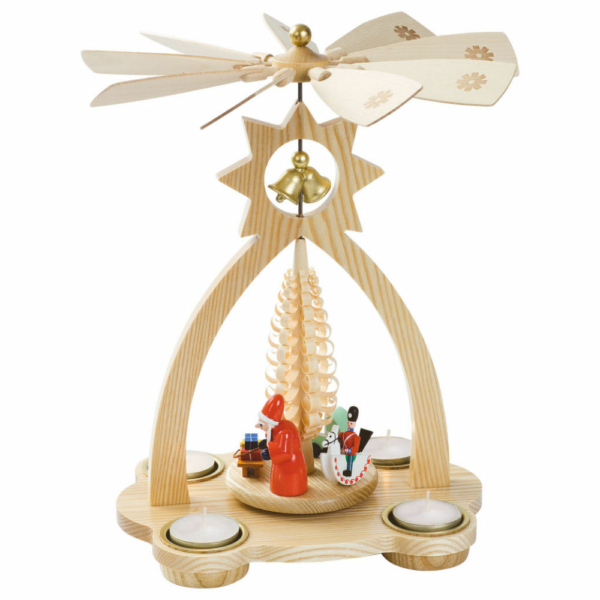 Glockenpyramide für Teelichte, Bescherung
