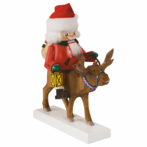Nussknacker Santa auf Rentier