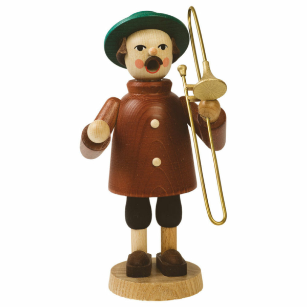 Räuchermann Musikant mit Posaune