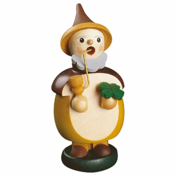 Räuchermann Waldwichtel mit Kleeblatt