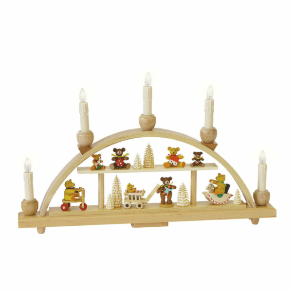 Schwibbogen Bärenkinder, elektrisch beleuchtet_002-012-00976