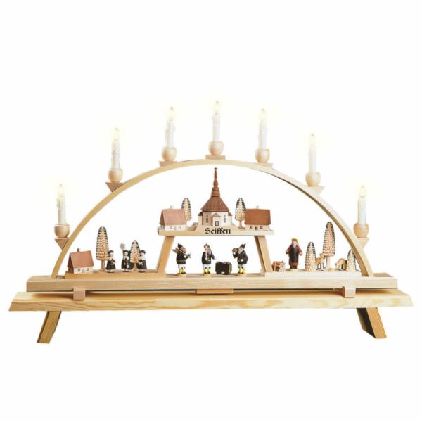 Schwibbogen Seiffener Kirchdorf, Beleuchtung_002-012-00970