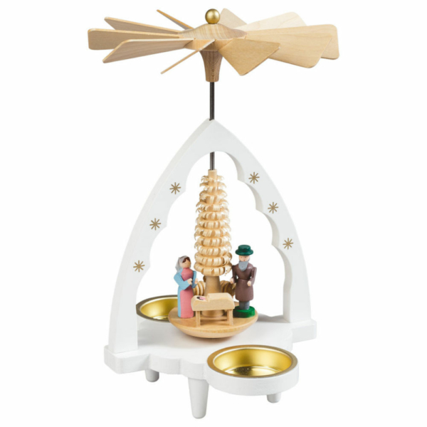 Teelichtpyramide Christi Geburt