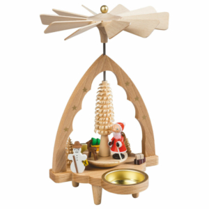 Teelichtpyramide Nikolaus