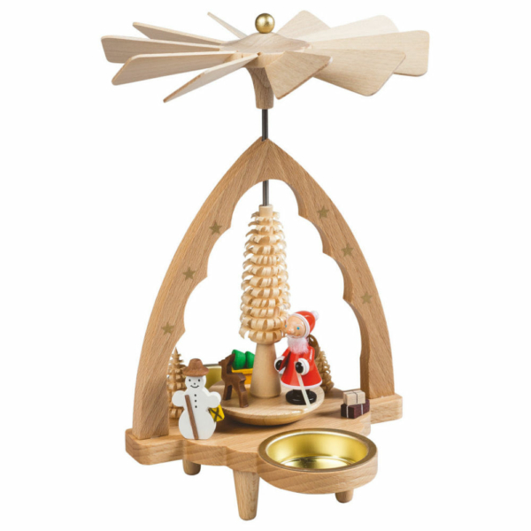 Teelichtpyramide Nikolaus