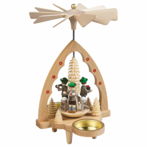 Teelicht Weihnachtspyramide Bayerntrio