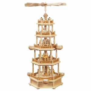 Weihnachtspyramide 4-stöckig Christi Geburt