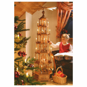 Weihnachtspyramide 6-stöckig Christi Geburt