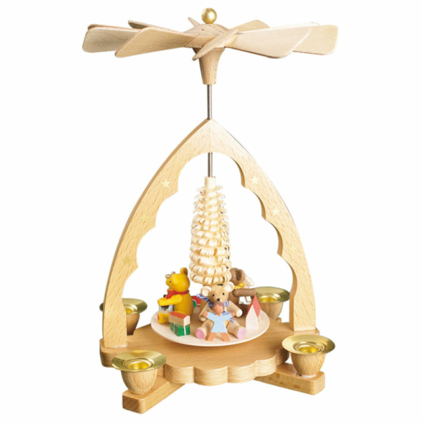 Weihnachtspyramide Bärenkinder