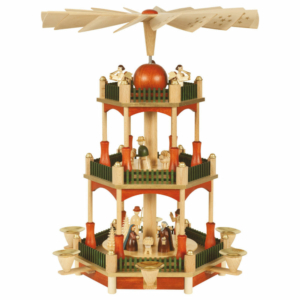Weihnachtspyramide Christi Geburt 2-stöckig