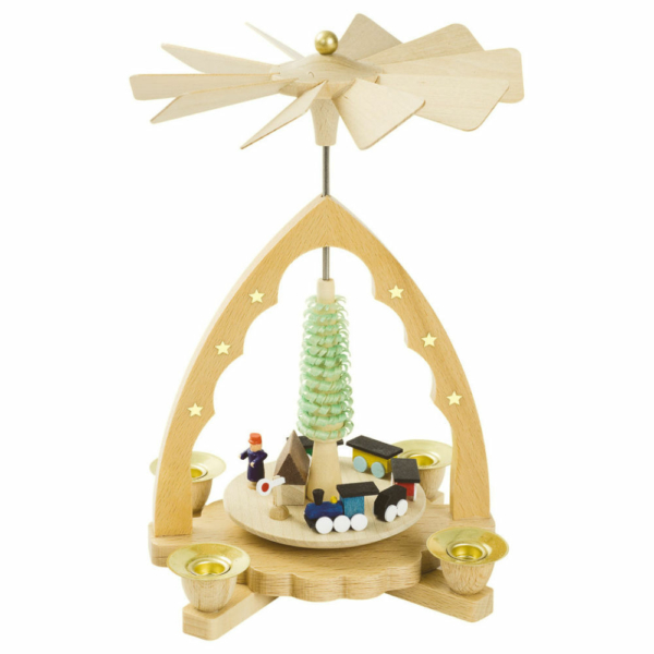 Weihnachtspyramide Eisenbahn